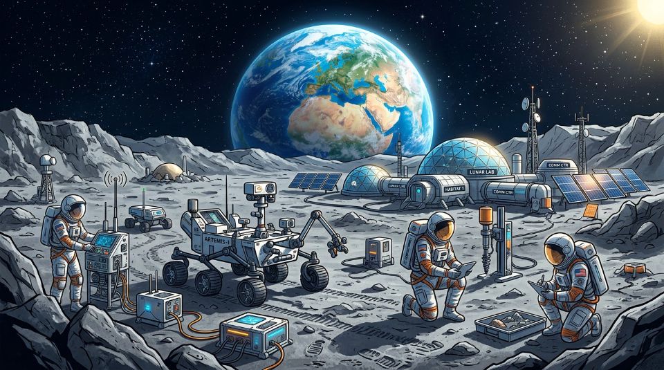 Capa: NASA seleciona três pacotes científicos para apoiar desenvolvimento de posto avançado na Lua