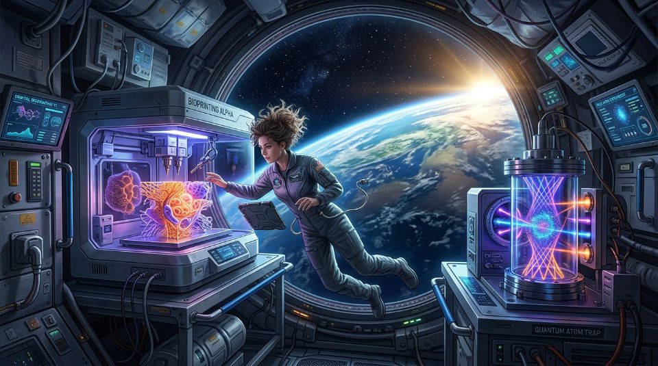 Capa: Tripulação da Crew-12 encerra pesquisas na estação espacial antes de retorno previsto para outubro