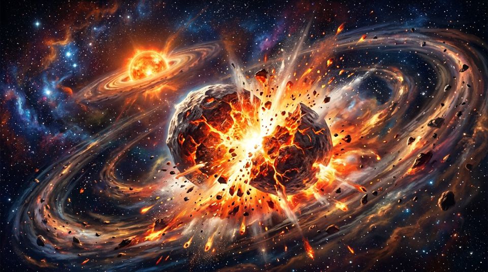 Capa: Telescópio James Webb revela pistas inéditas sobre colisões planetárias violentas em sistemas jovens