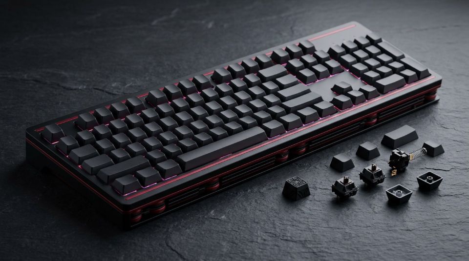 Capa: HyperX aposta em montagem em gaxeta e troca a quente em teclado mecânico de formato integral