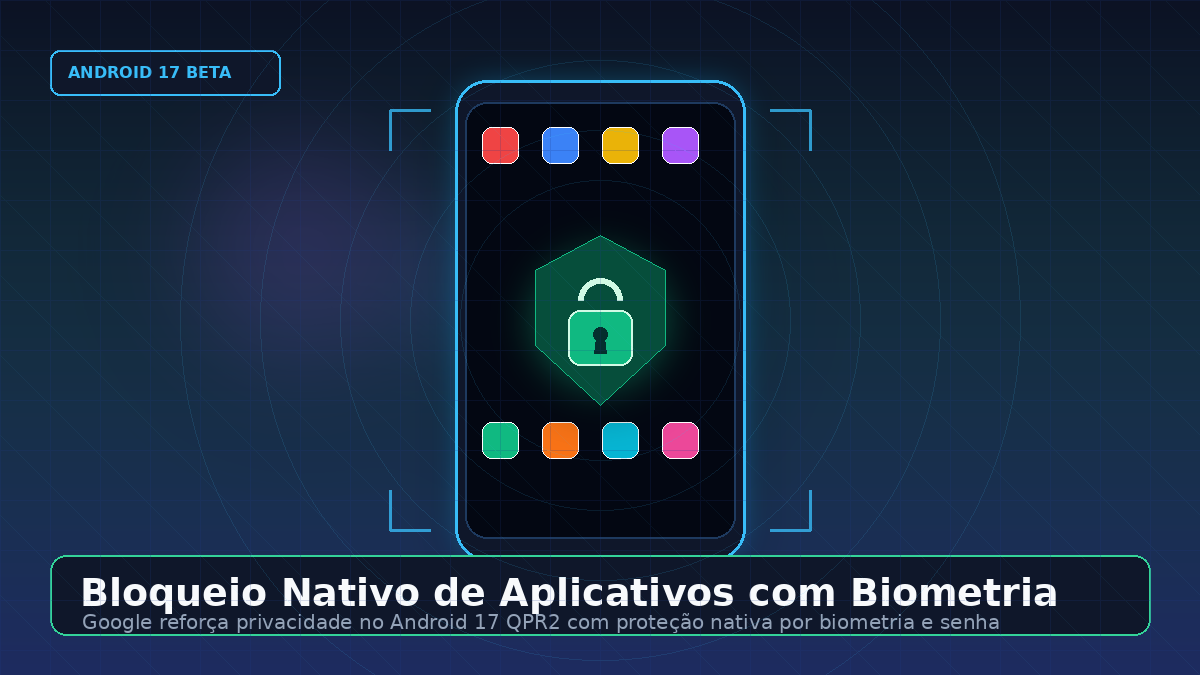 Android 17 Ganha Bloqueio Nativo de Apps por Biometria: Google Eleva o Padrão de Privacidade no QPR2 Beta
