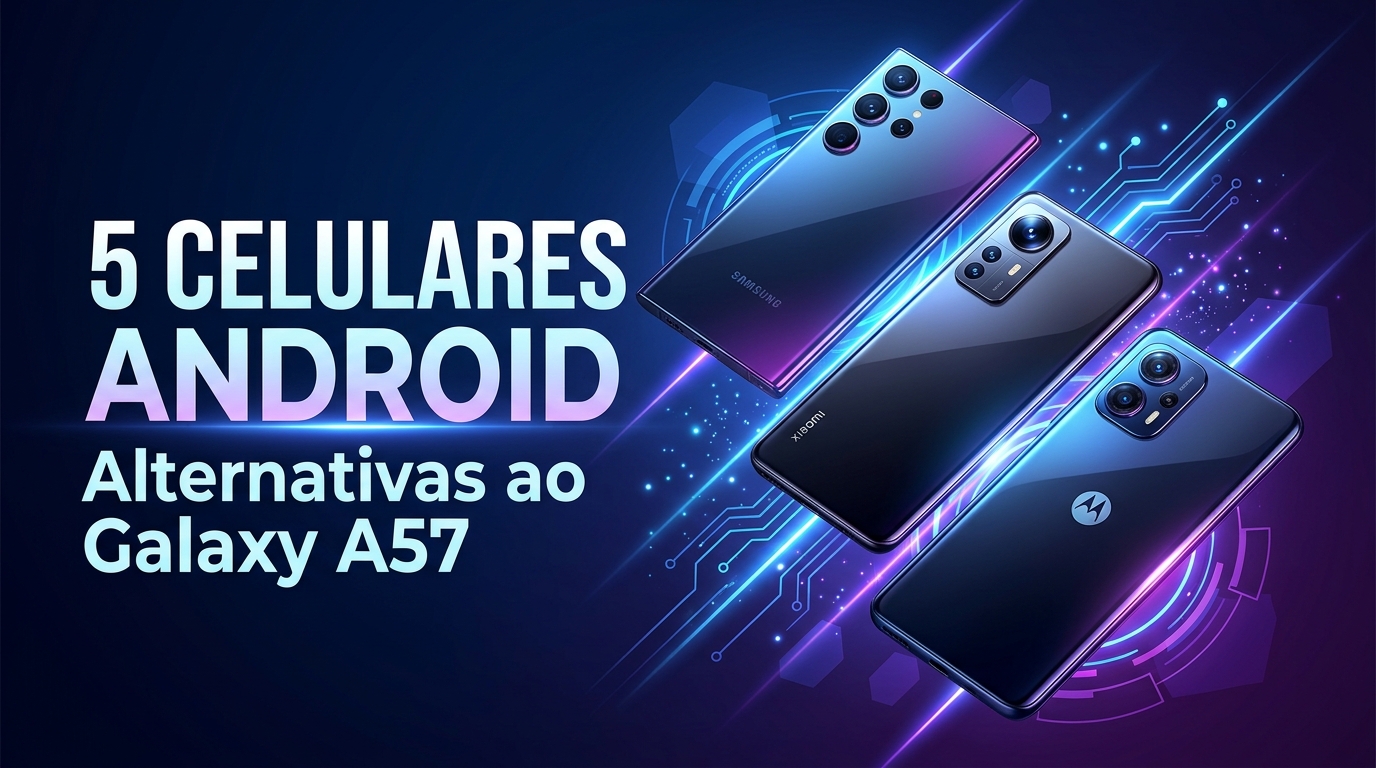 Galaxy A57 está caro? 5 celulares Android com ótimo custo-benefício em 2026