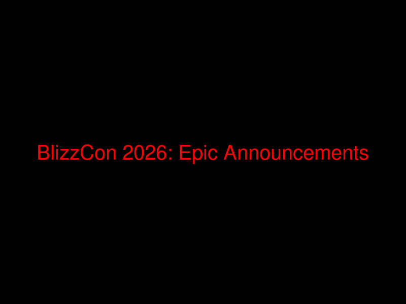 BlizzCon 2026: Novo Jogo de Tiro de Starcraft, Diablo 5 e World of Warcraft Forever