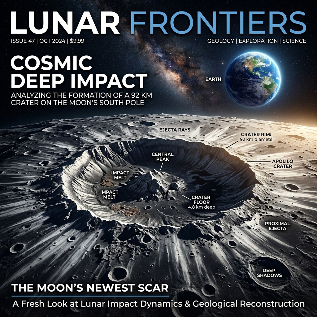 Cientista da NASA descobre por acidente uma nova e gigantesca cratera na Lua