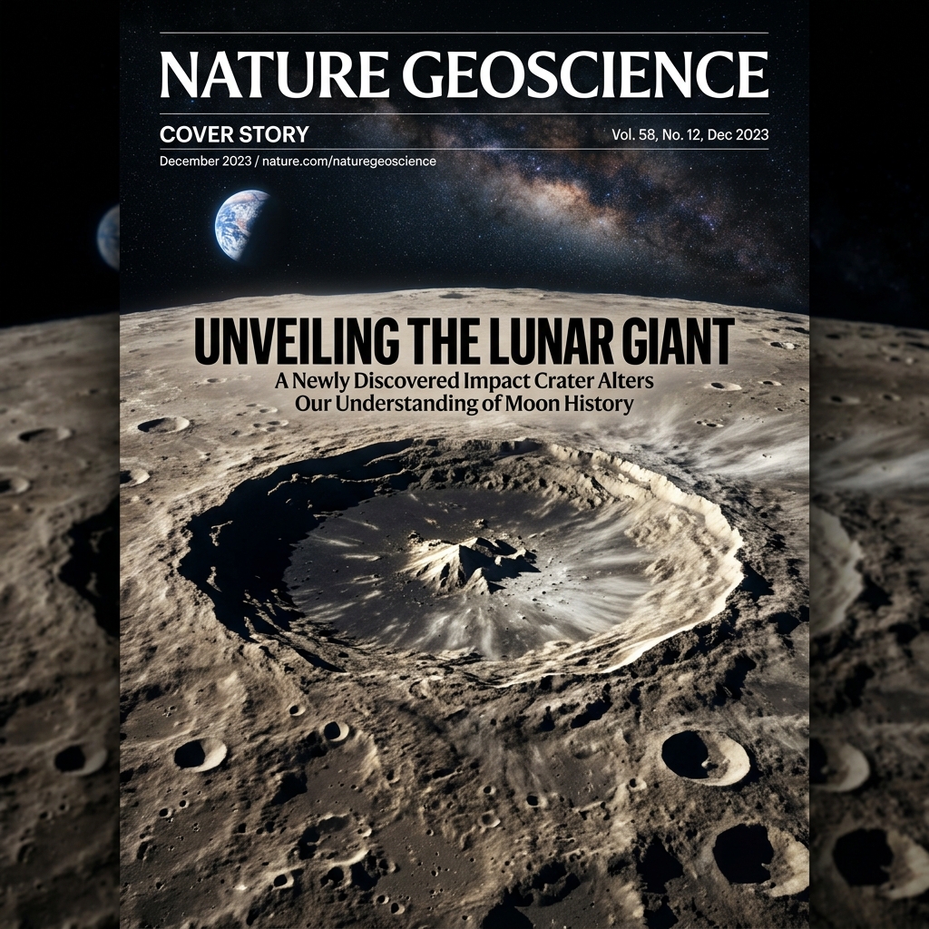 Uma Descoberta Única na Vida: Cientista da NASA Encontra Nova Cratera Gigante na Lua