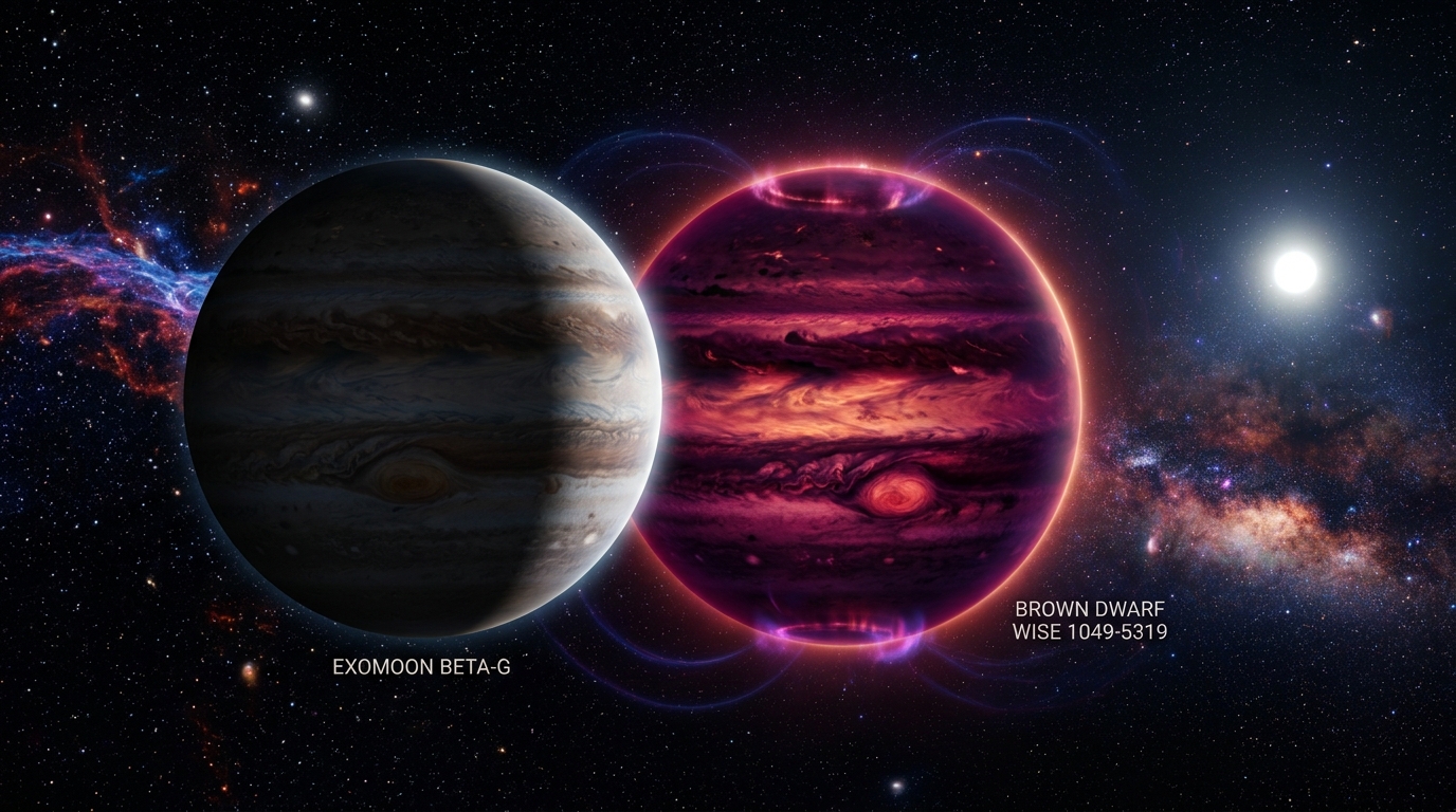 A Primeira Exolua da História? Astrônomos Detectam Satélite Gigante Orbitando Anã Marrom