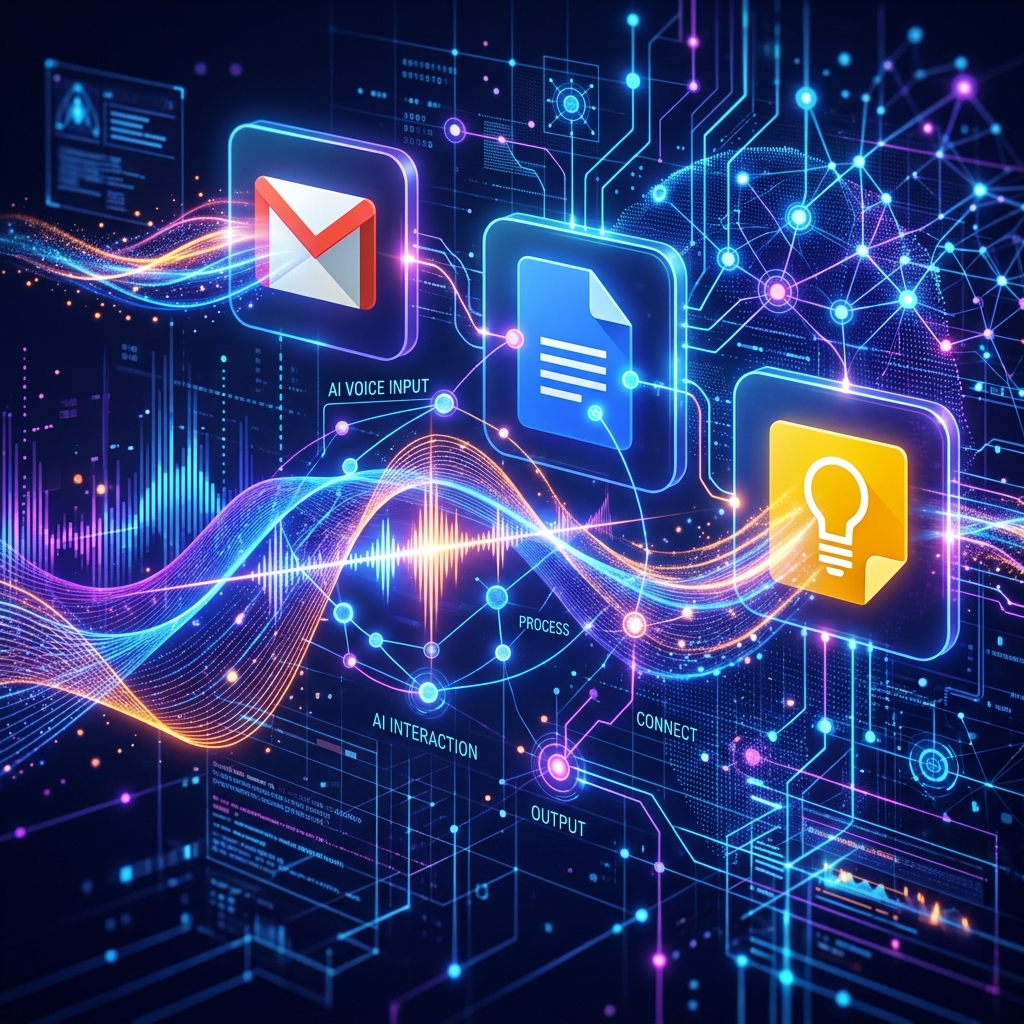 Google Lança Comandos de Voz com Gemini para Gmail, Docs e Keep