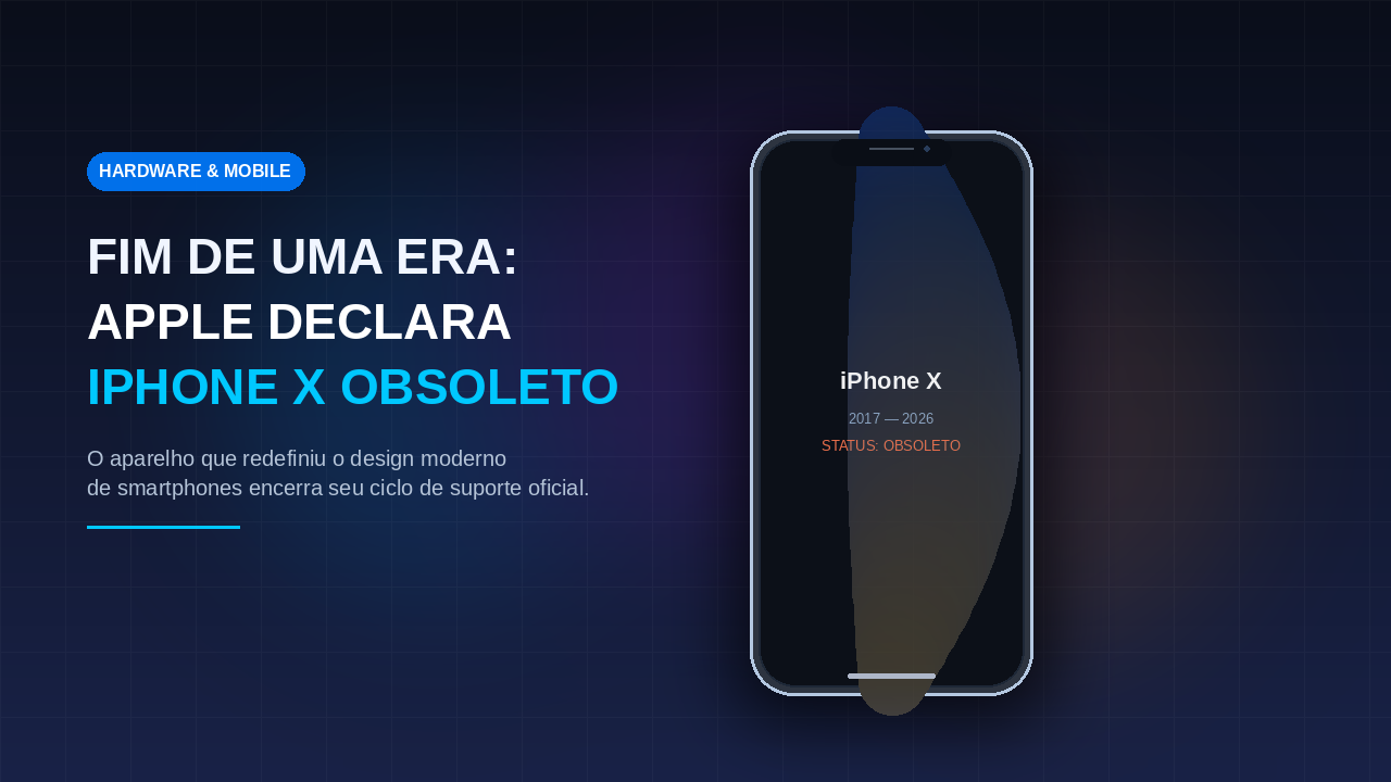 Fim de Uma Era: Apple Declara o Histórico iPhone X Oficialmente 'Obsoleto'