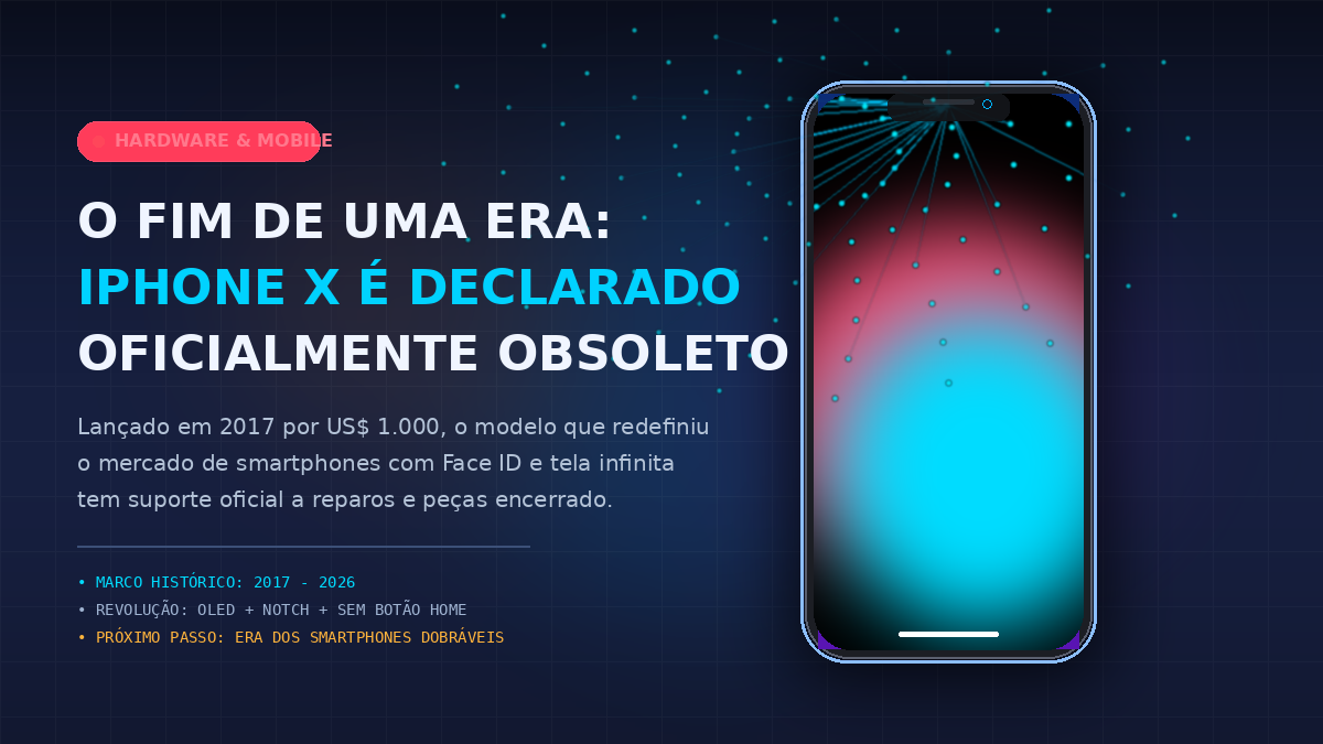 O Fim de Uma Era Tecnológica: Apple Declara o Revolucionário iPhone X Oficialmente "Obsoleto"
