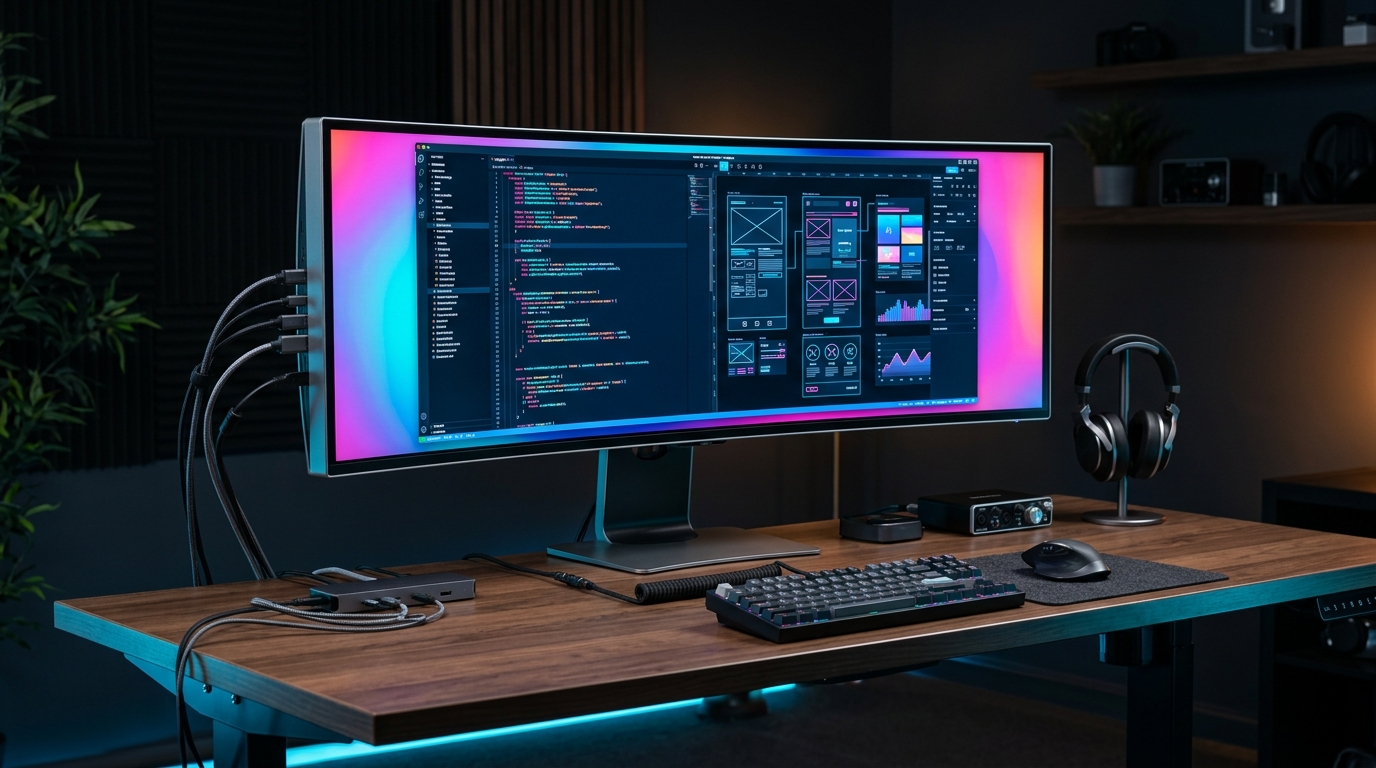 Dell UltraSharp U3425WE: Monitor Ultrawide de 34" com Hub Thunderbolt 4 Integrado Chega para Revolucionar o Setup Profissional