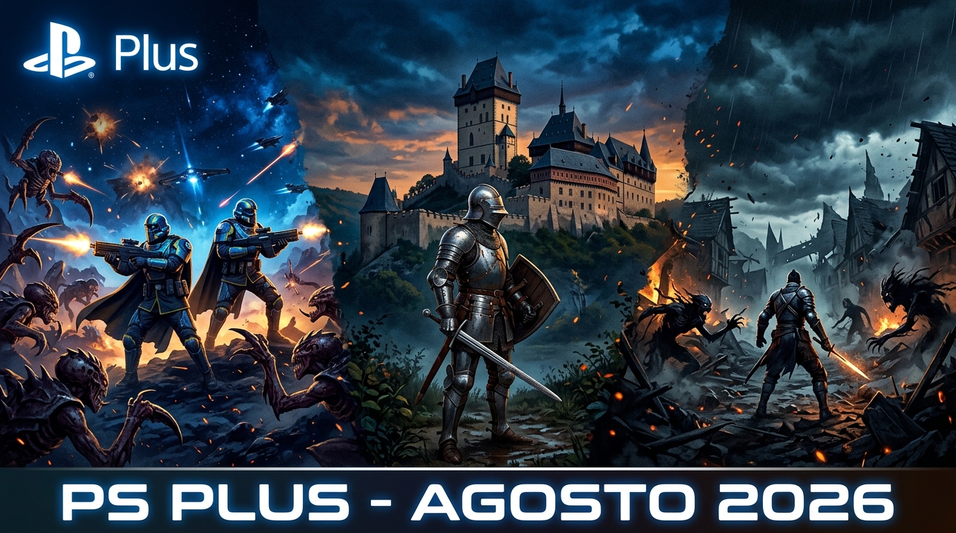 PS Plus de Agosto de 2026 Surpreende com Helldivers 2, Kingdom Come: Deliverance II e Onda de Lançamentos de Peso