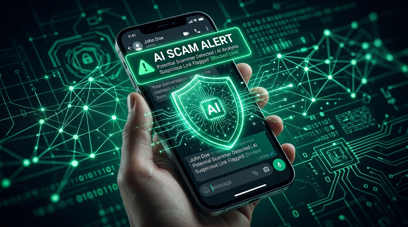 WhatsApp Contra-Ataca: Nova Ferramenta de IA Detecta Golpes Antes que Você Caia Neles